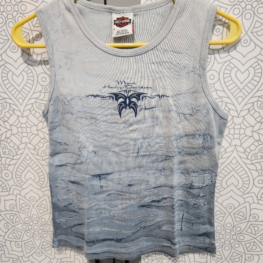 Women's Harley Davidson Ribbed Tank, Size M, Maui Hawaii HD